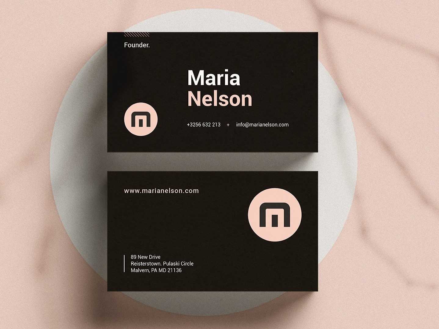 Modern Business Card | Ms Wordbusiness Cards On Dribbble With Microsoft Office Business Card Template