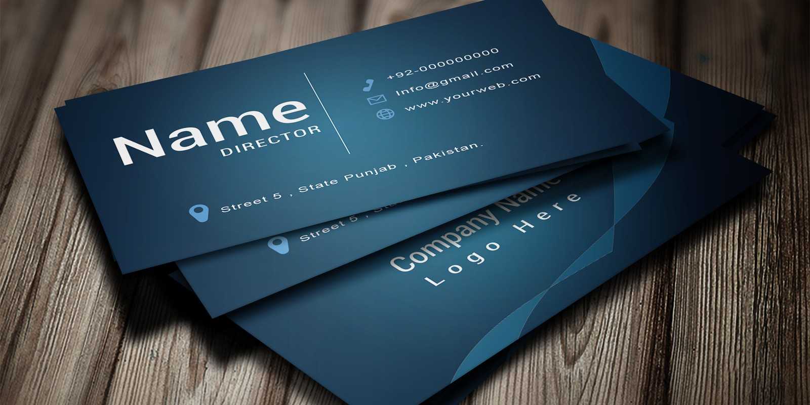 Modern Business Card Template With Buisness Card Templates