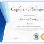 Modern Certificate Template For Achievement, Appreciation, Participation.. Pertaining To In Appreciation Certificate Templates