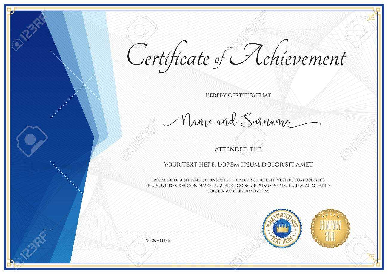 Modern Certificate Template For Achievement, Appreciation, Participation.. Pertaining To In Appreciation Certificate Templates