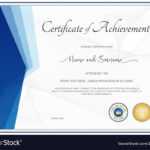 Modern Certificate Template For Achievement Intended For Certificate Of Accomplishment Template Free