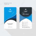 Modern Creative And Clean Two Sided Business Card Template. Flat.. In Double Sided Business Card Template Illustrator
