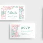 Modern Floral Wedding Rsvp Card Template – Brandpacks Inside Template For Rsvp Cards For Wedding
