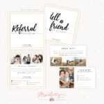 Modern Hand Lettering Referral Card Set – Strawberry Kit For Referral Card Template