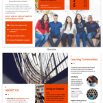 Modern Orange College Tri Fold Brochure Template Intended For Training Brochure Template