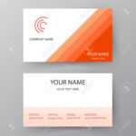 Modern Presentation Card With Company Icon. Vector Business Card.. Intended For Business Card Template For Word 2007
