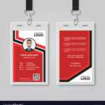 Modern Red Id Card Template Intended For Media Id Card Templates