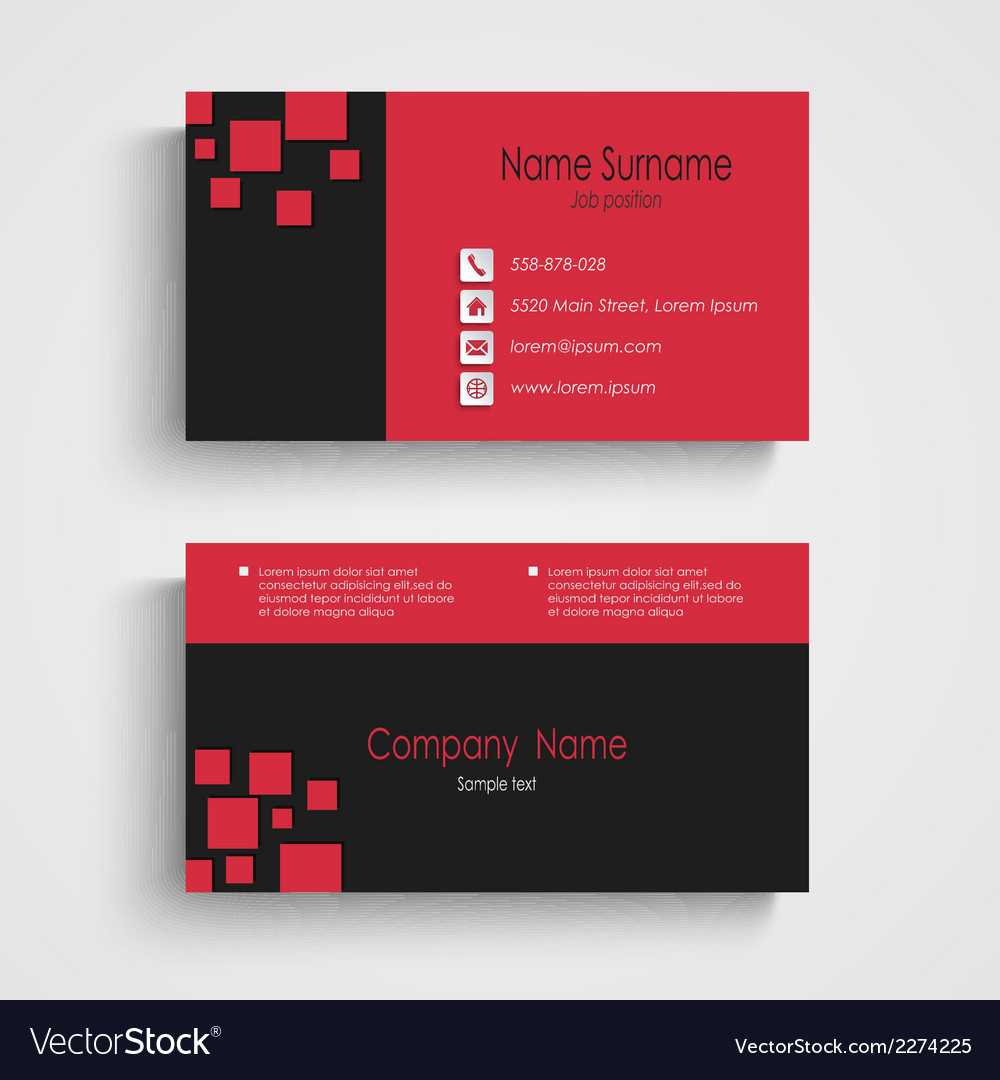 Modern Sample Business Card Template Inside Advertising Card Template