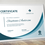 Modern Word Certificate Template For Word 2013 Certificate Template