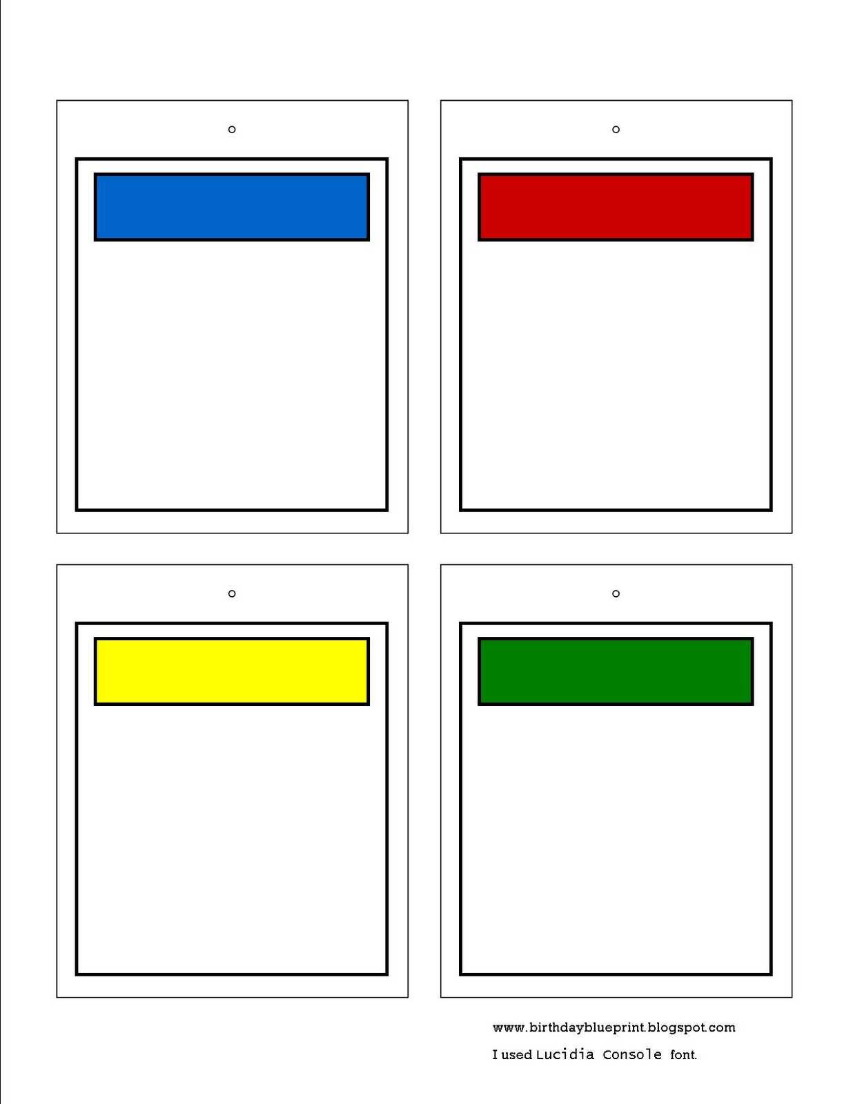 Monopoly Card Template Word – Brilean Inside Template For Cards In Word