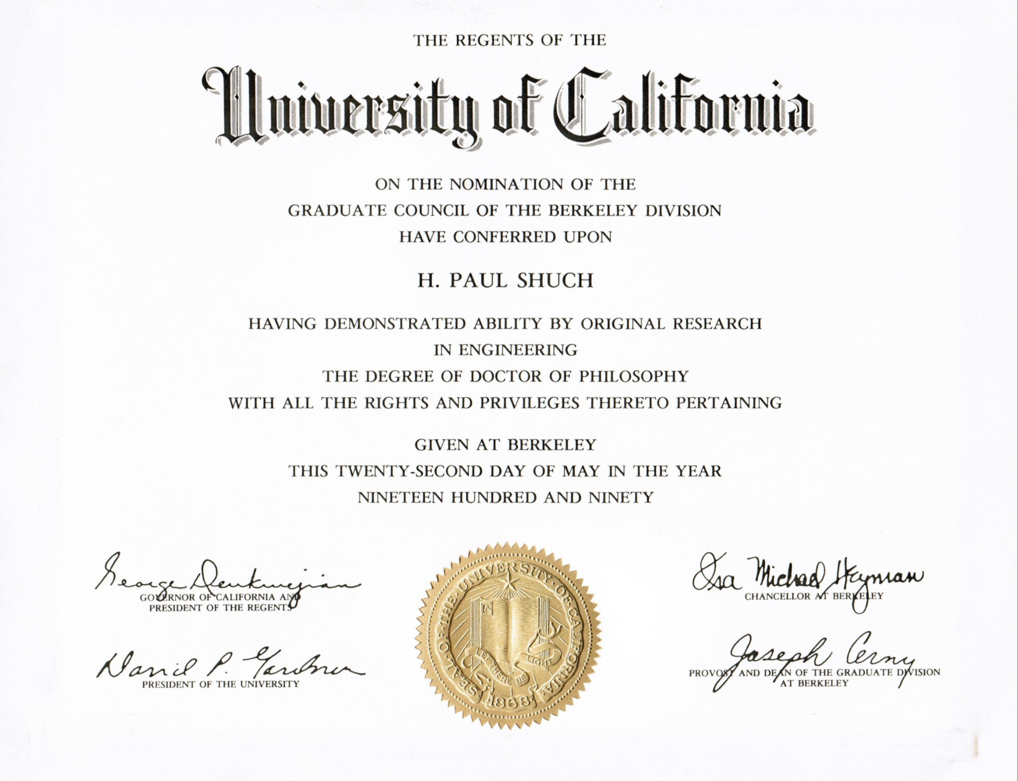 Phd Certificate Template Word