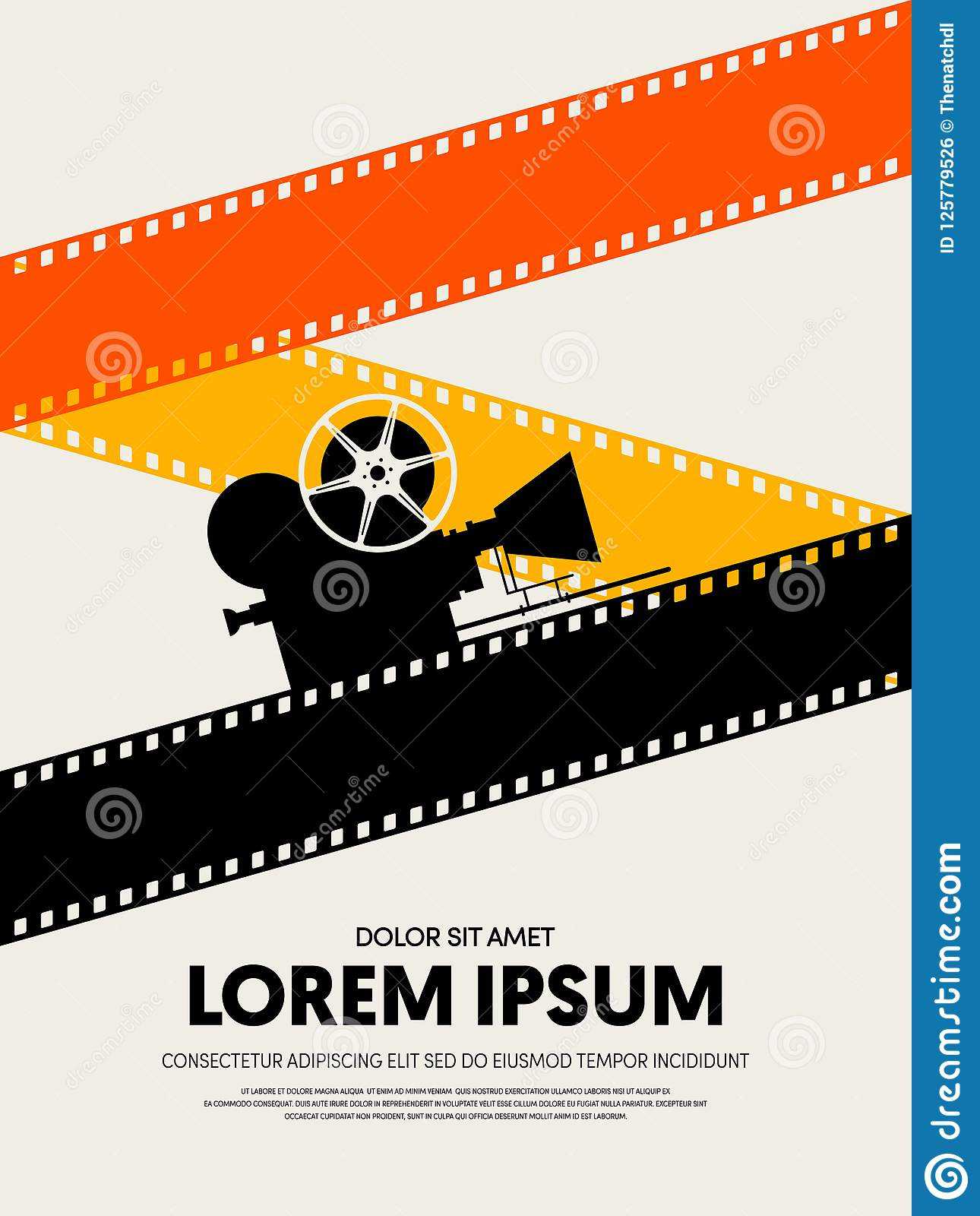 Movie And Film Festival Poster Template Design Stock Throughout Film Festival Brochure Template
