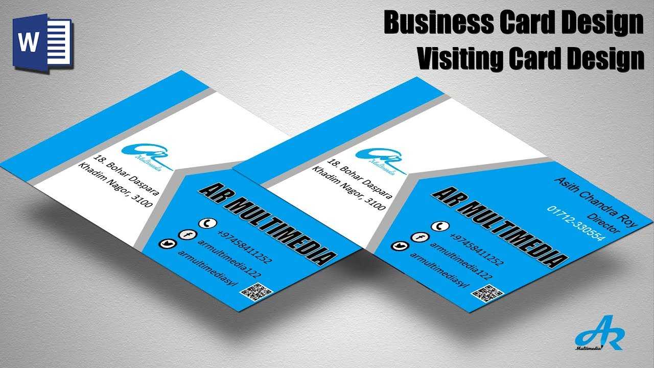Ms Word Tutorial: Create Professional Business Card Design Tutorial  2019|Create Business Card With Microsoft Office Business Card Template