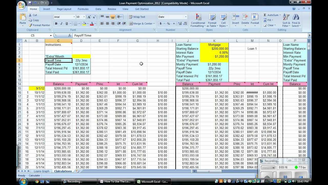 Multiple Loan Payment Optimization How To Maxresdefault Regarding Credit Card Interest Calculator Excel Template