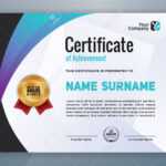 Multipurpose Modern Professional Certificate Template Design.. Inside Design A Certificate Template