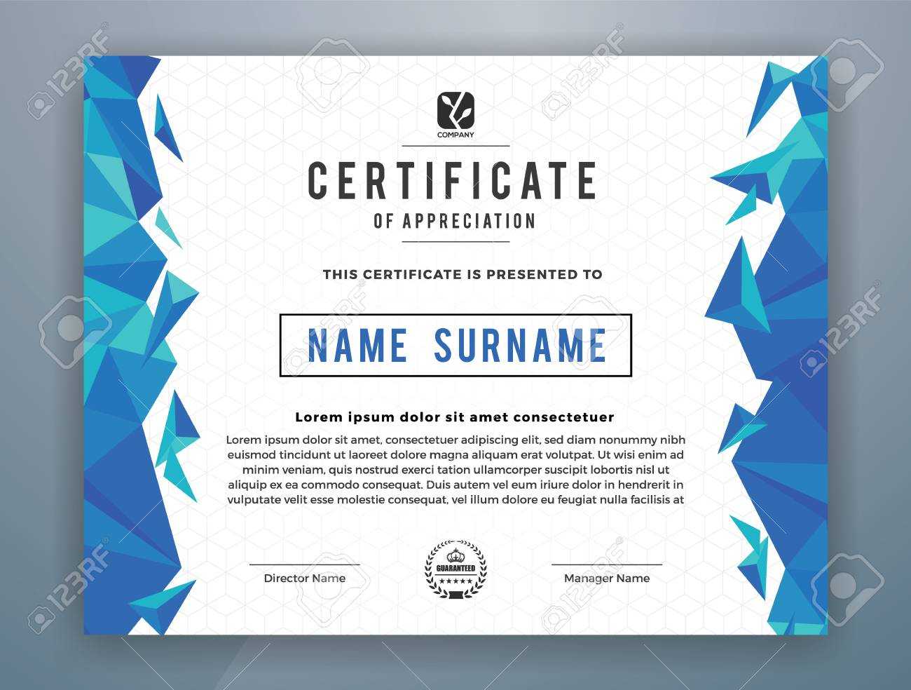 Multipurpose Modern Professional Certificate Template Design.. Intended For Star Performer Certificate Templates