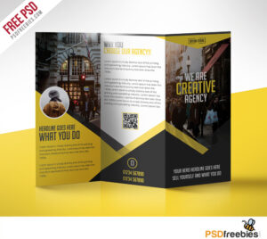 Multipurpose Trifold Business Brochure Free Psd Template in 3 Fold Brochure Template Psd Free Download