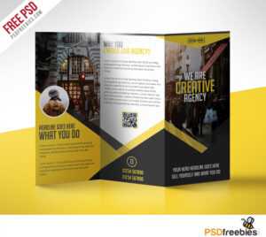 Multipurpose Trifold Business Brochure Free Psd Template pertaining to 3 Fold Brochure Template Psd