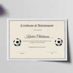 National Youth Football Certificate Template In Football Certificate Template