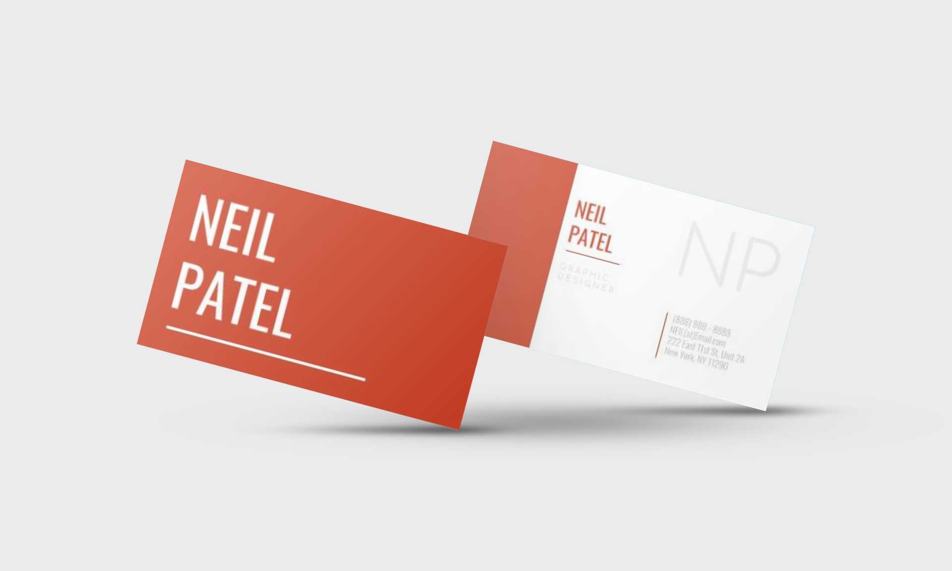 Neil Patel Google Docs Business Card Template - Stand Out Shop In Business Card Template For Google Docs