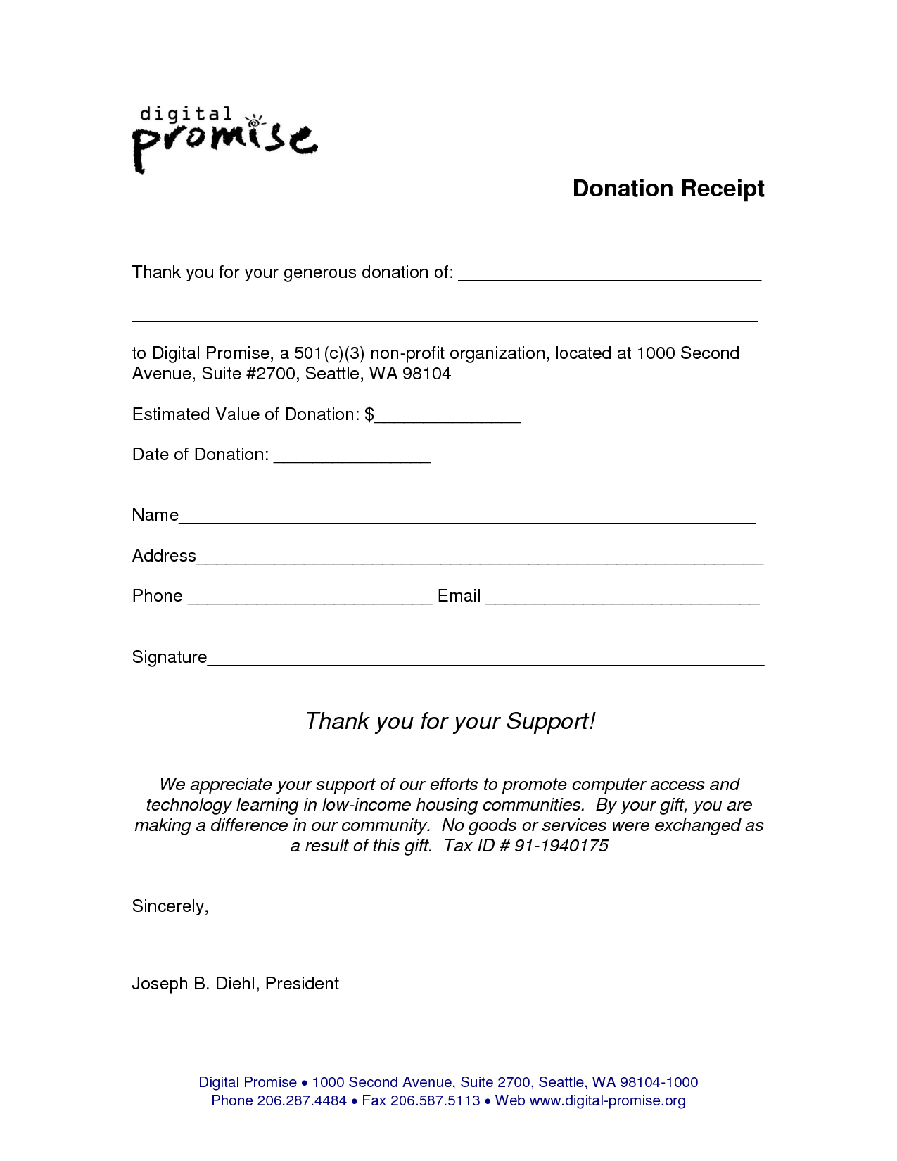 Non Profit Donation Receipt Form Template Example : V M D Regarding Donation Card Template Free