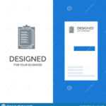 Notepad, Report Card, Result, Presentation Grey Logo Design With Regard To Result Card Template