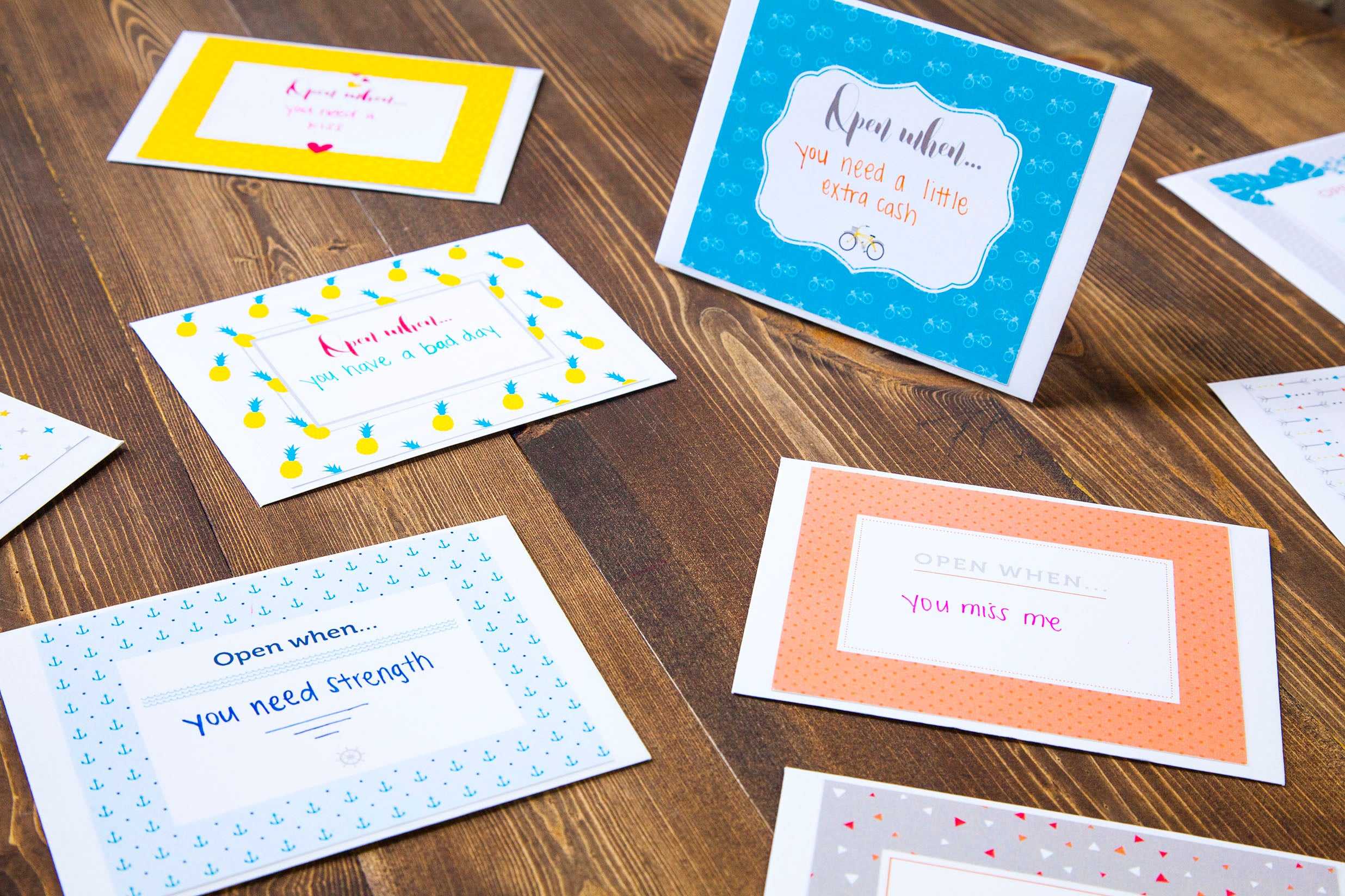 Open When Letters: 280 Ideas + Printables – Shari's Berries Blog Inside 52 Reasons Why I Love You Cards Templates Free