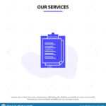 Our Services Notepad, Report Card, Result, Presentation With Result Card Template