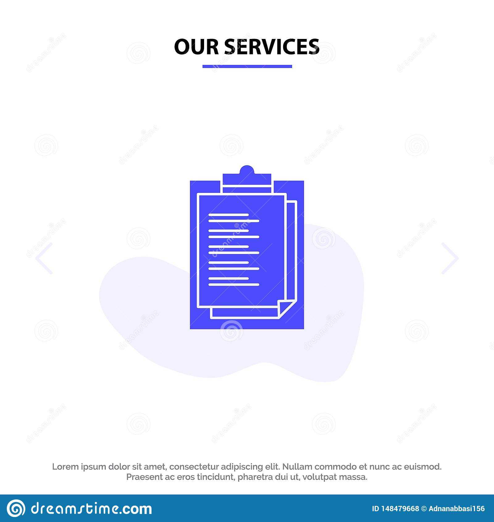 Our Services Notepad, Report Card, Result, Presentation With Result Card Template