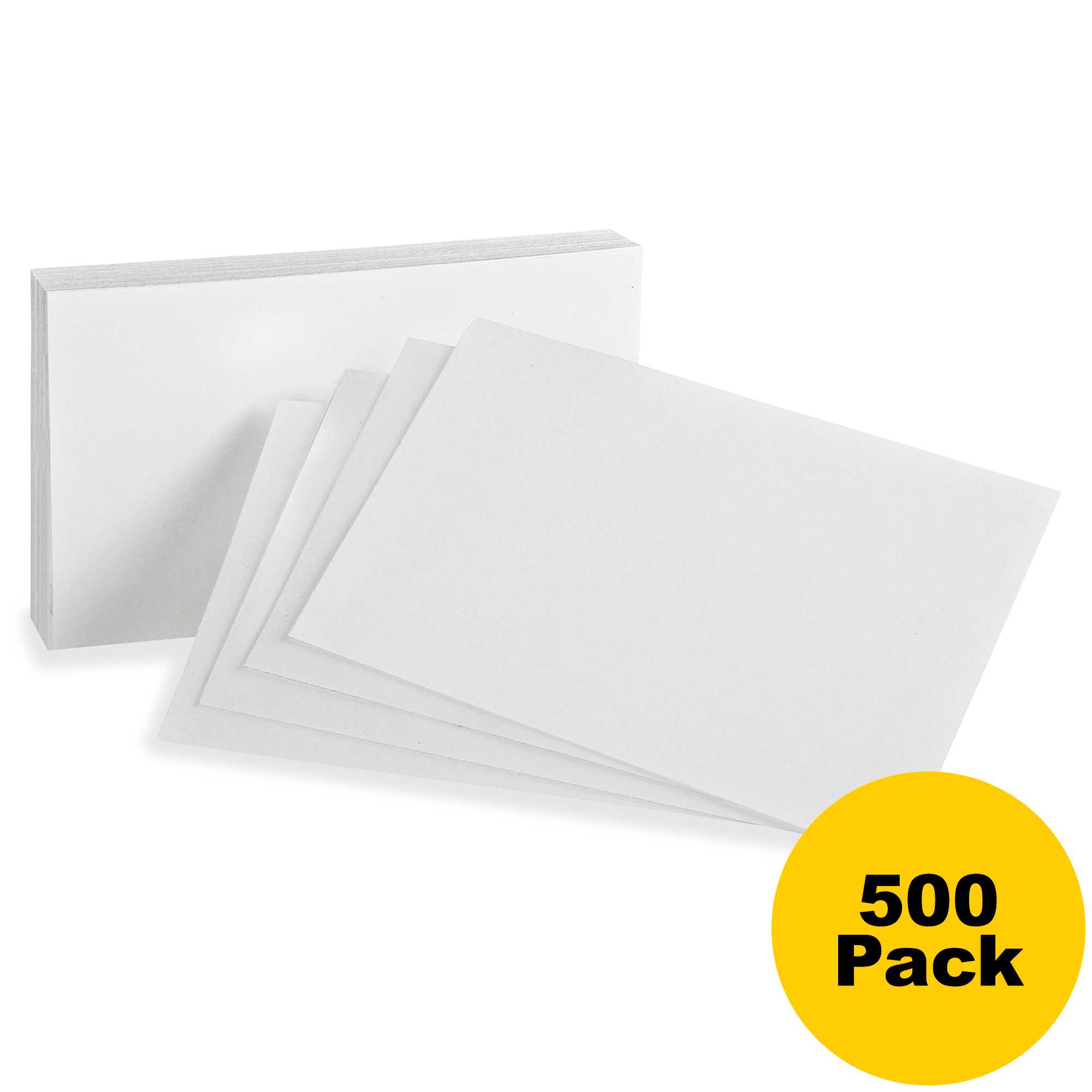 Oxford Printable Index Card – 3" X 5" – 85 Lb Basis Weight – 500 / Bundle –  White Intended For 3 By 5 Index Card Template