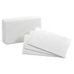 Oxford Printable Index Card – 5" X 8" – 85 Lb Basis Weight – 500 / Box –  White In 5 By 8 Index Card Template