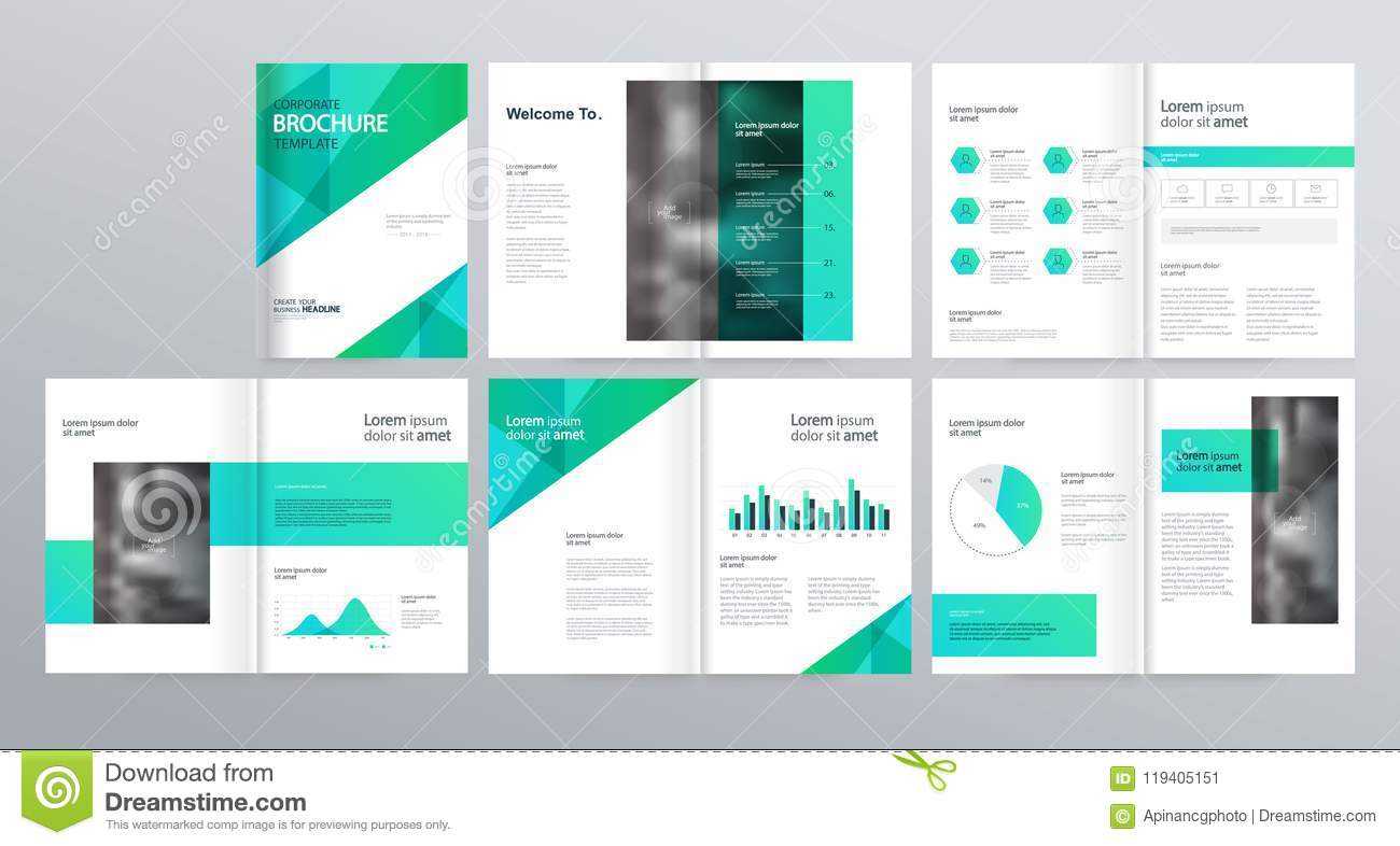 Page Layout For Company Profile, Annual Report, And Brochure Intended For Welcome Brochure Template