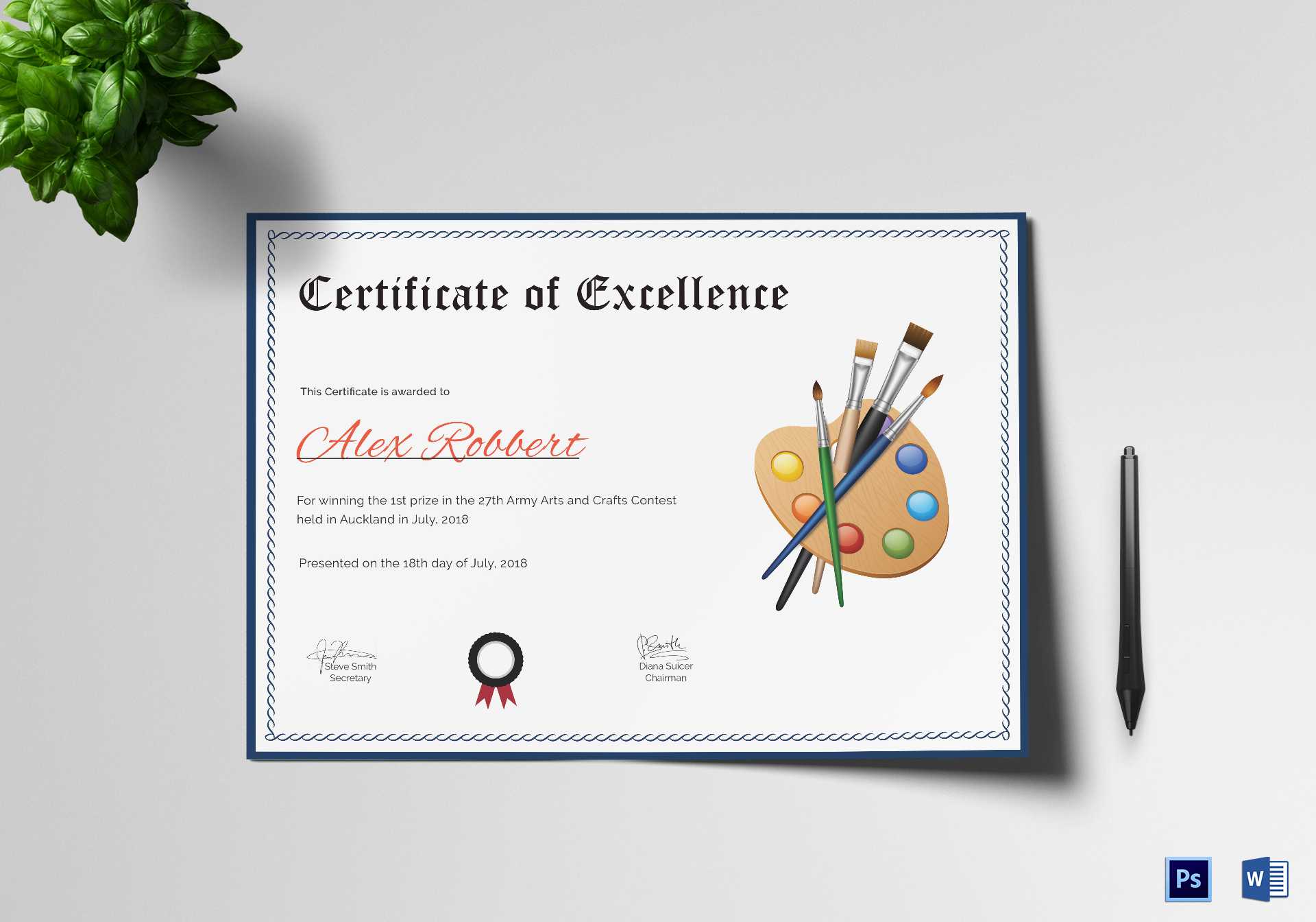 Painting Award Certificate Template With Player Of The Day Certificate Template