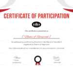 Participation Certificate For Running Template intended for Running Certificates Templates Free