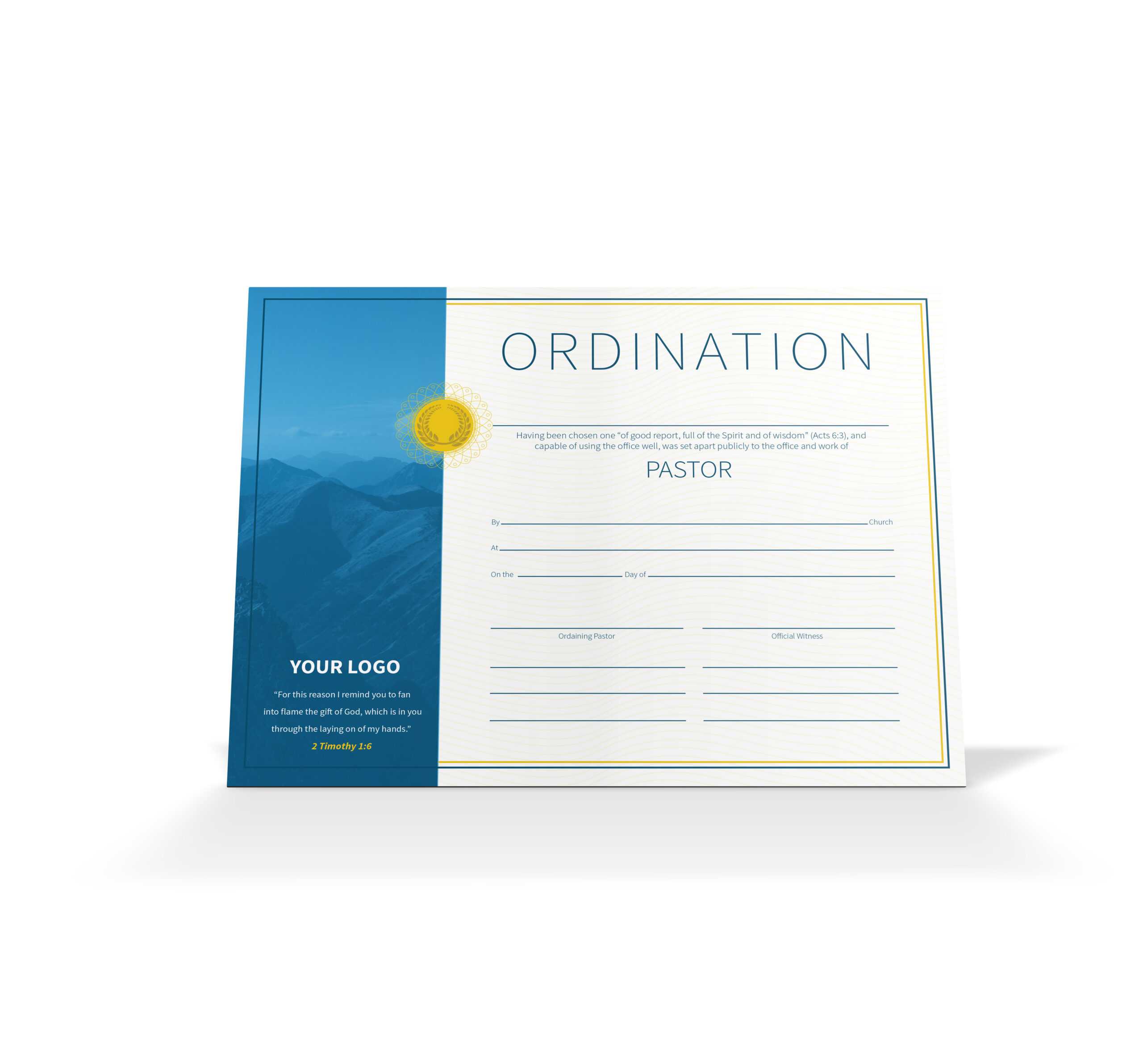 Pastor Ordination Certificate – Vineyard Digital Membership Throughout Free Ordination Certificate Template