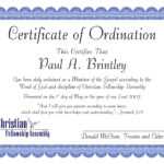 Pastoral Ordination Certificatepatricia Clay – Issuu For Certificate Of Ordination Template
