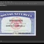 Pdf Social Security Card Template Throughout Ss Card Template