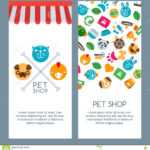 Pet Shop, Zoo Or Veterinary Banner, Poster Or Flyer Template Pertaining To Zoo Brochure Template