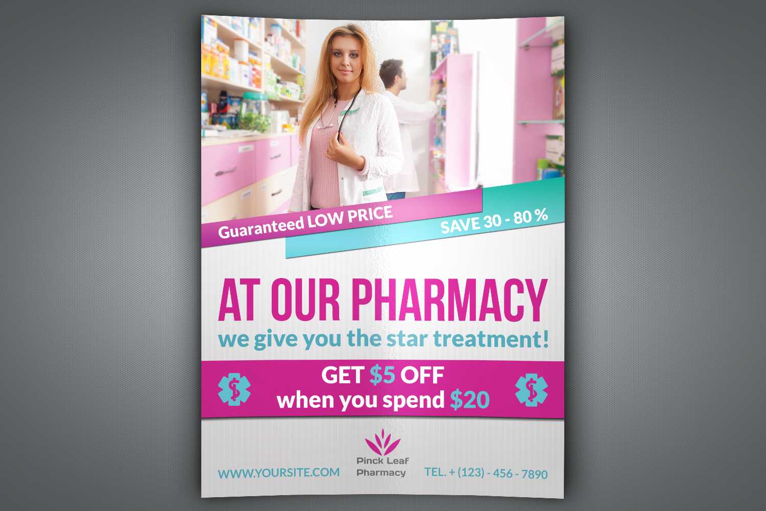 Pharmacy Flyer Template With Pharmacy Brochure Template Free