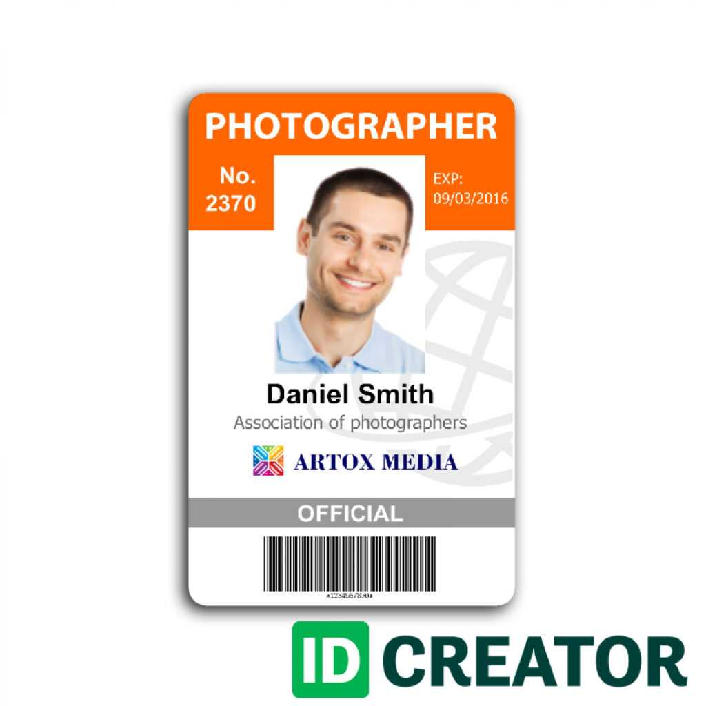 Photographer Id Card | Call 1(855)Make-Ids With Questions within