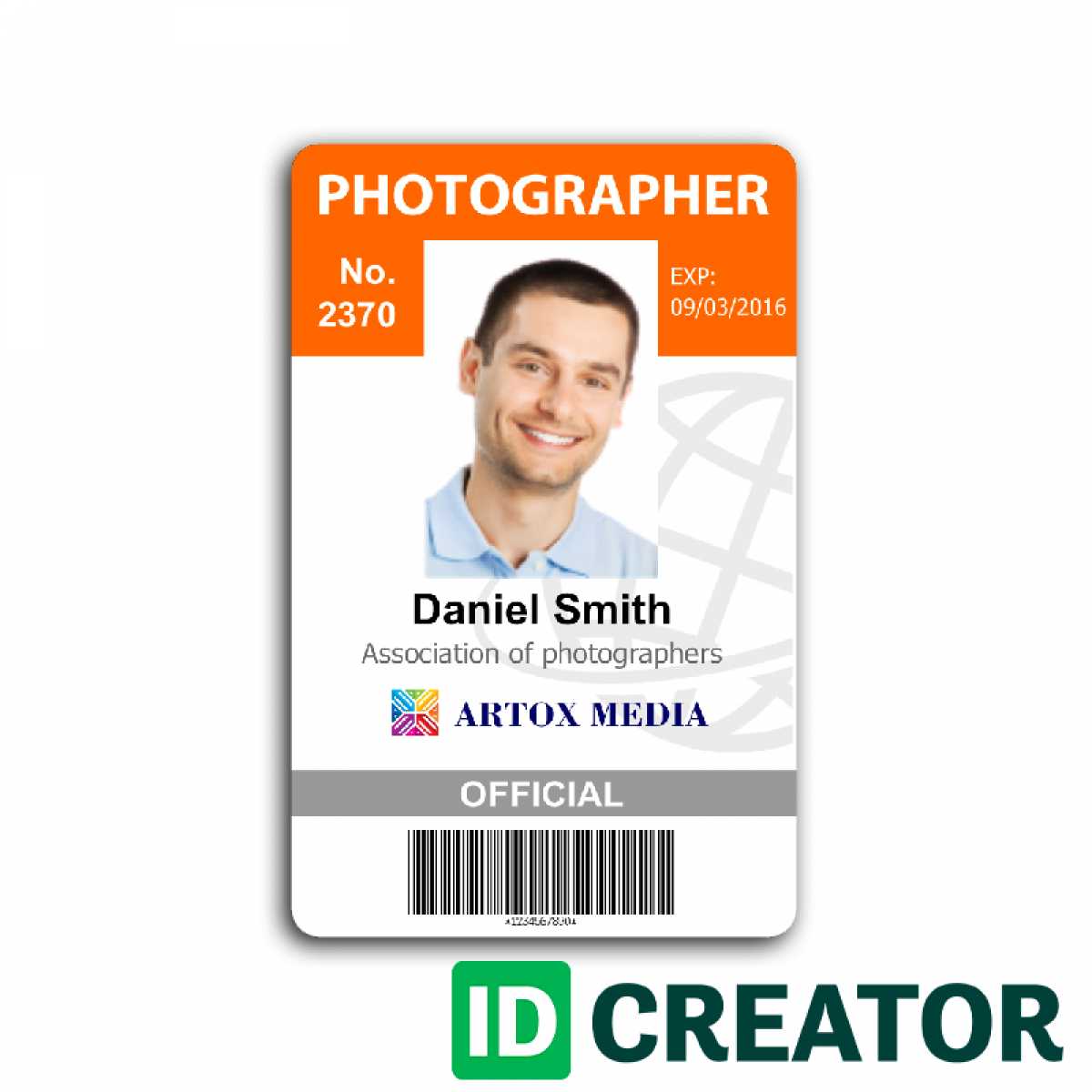 Photographer Id Card | Call 1(855)Make Ids With Questions Within Photographer Id Card Template