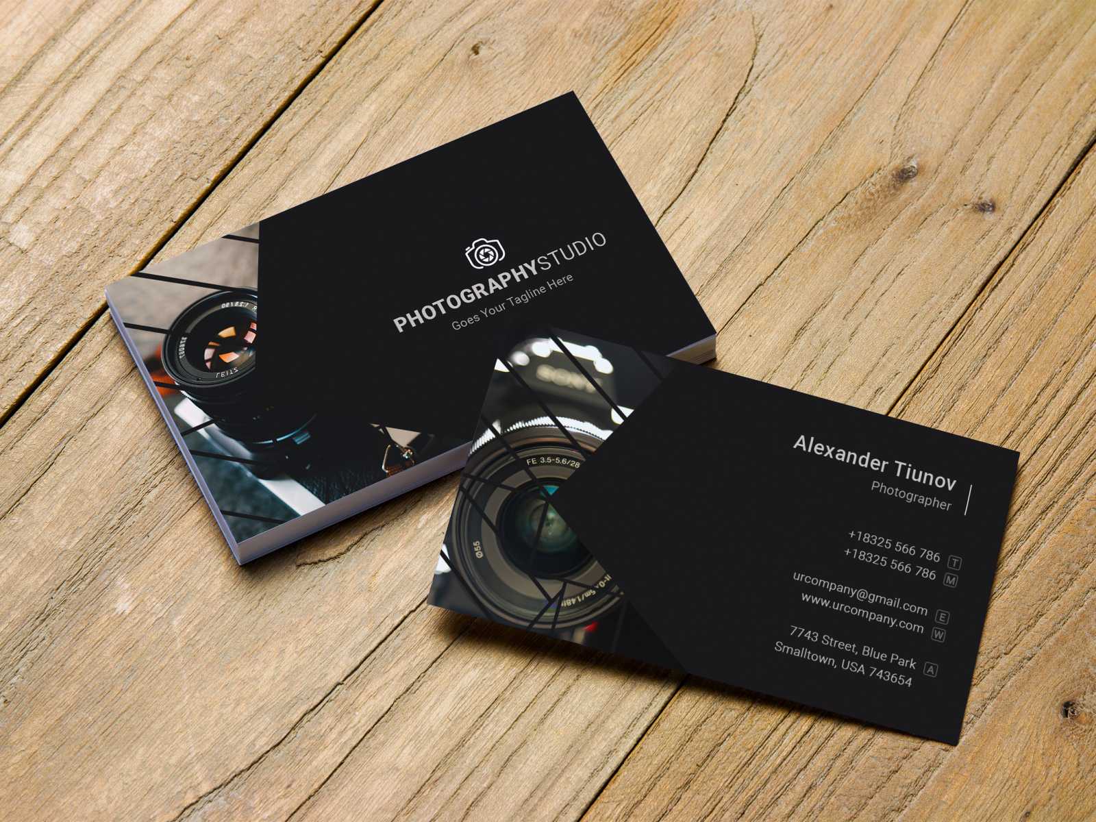 Photography Business Cardtapu Sen On Dribbble Intended For Free Business Card Templates For Photographers