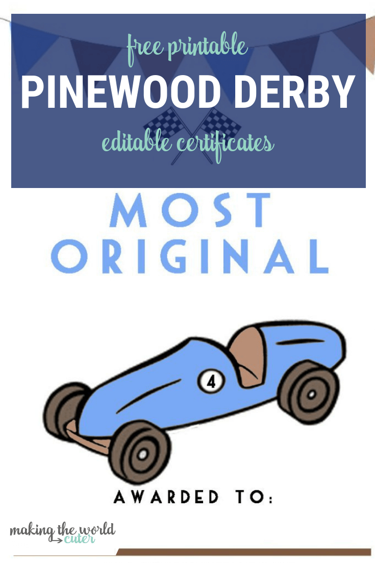Pinewood Derby Certificates In Pinewood Derby Certificate Template