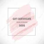 Pink Gift Certificate Template. Regarding Pink Gift Certificate Template