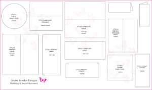Place Cards Sizes &amp; Layouts » Bespoke Wedding Stationery inside Wedding Card Size Template