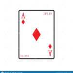 Playing Card Vector Icon Illustration Design Stock Vector Regarding Playing Card Design Template
