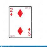 Playing Card Vector Icon Illustration Design Stock Vector Throughout Chance Card Template