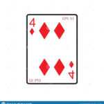 Playing Card Vector Icon Illustration Design Stock Vector Within Playing Card Design Template