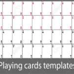 Playing Cards Template Set inside Deck Of Cards Template