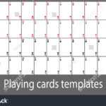 Playing Cards Template Set Stock Vector (Royalty Free) 513084139 In Custom Playing Card Template